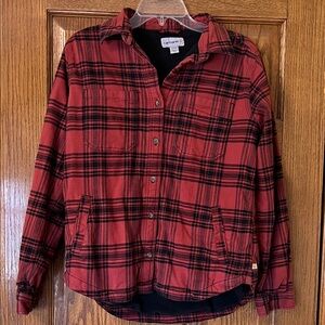 Carhartt Red and Black Plaid Jacket